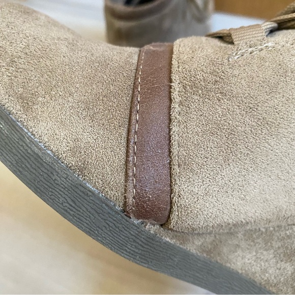 MADDEN GIRL • “Dukkee” Faux Suede Lace Up Wedge Ankle Boots - Size 8.5 - Picture 6 of 16